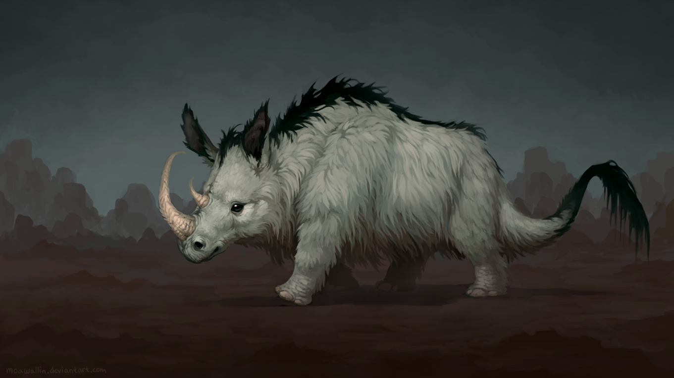 fluffy rhino by moawallin d7yvqxg